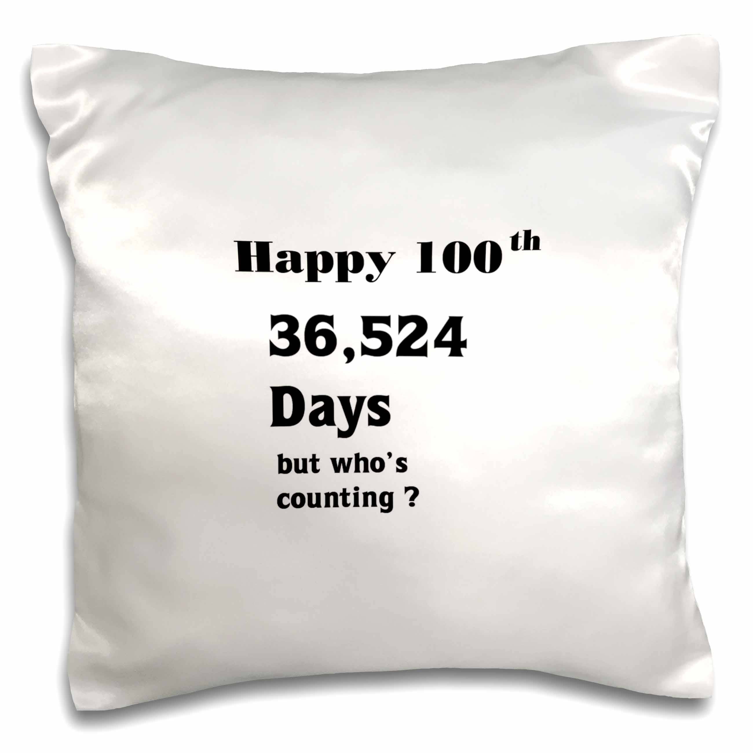 100th Birthday Pillowcase w/Pillow