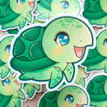 Sea Turtle Vinyl Sticker / Waterproof