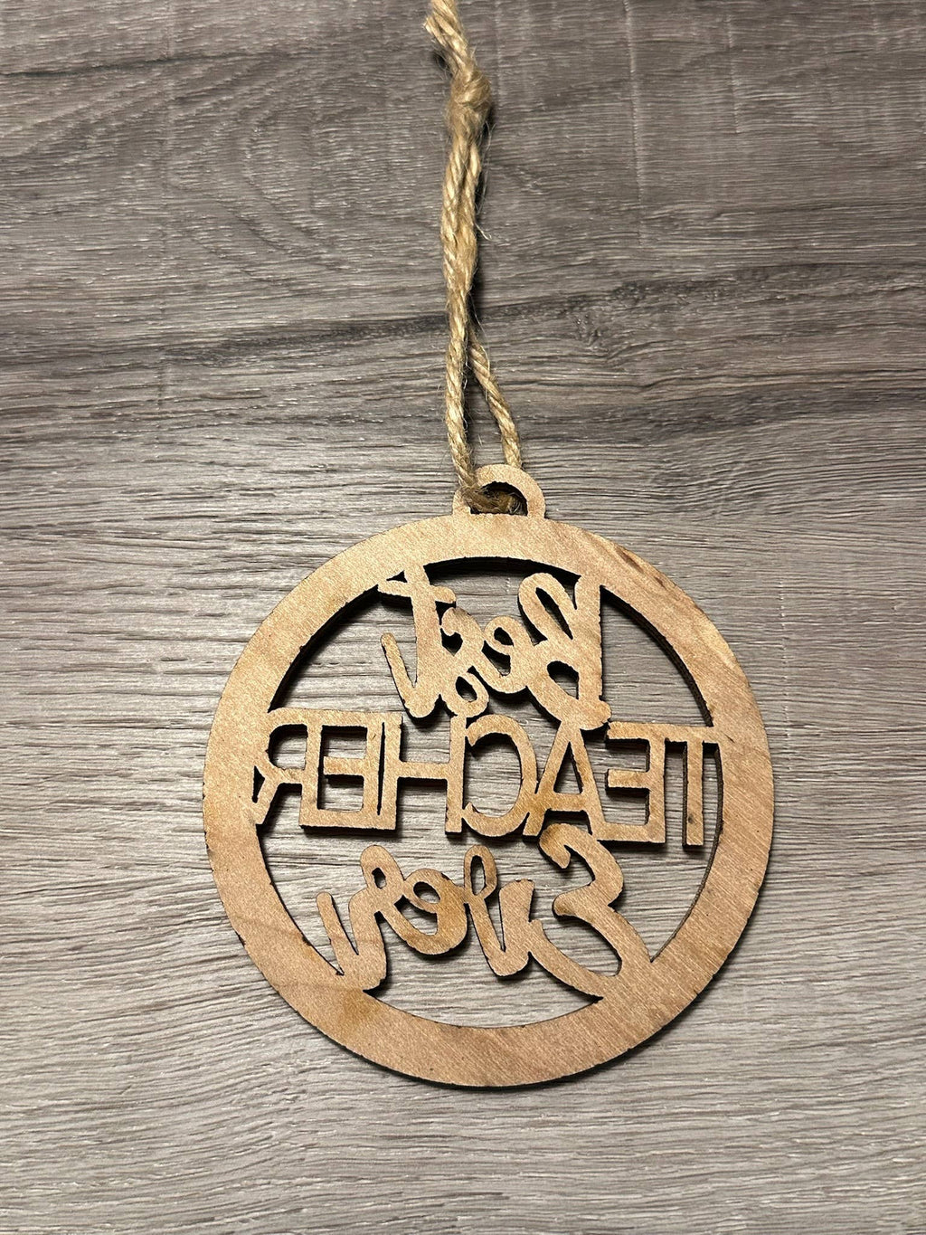 Best Teacher Ever Christmas Ornament