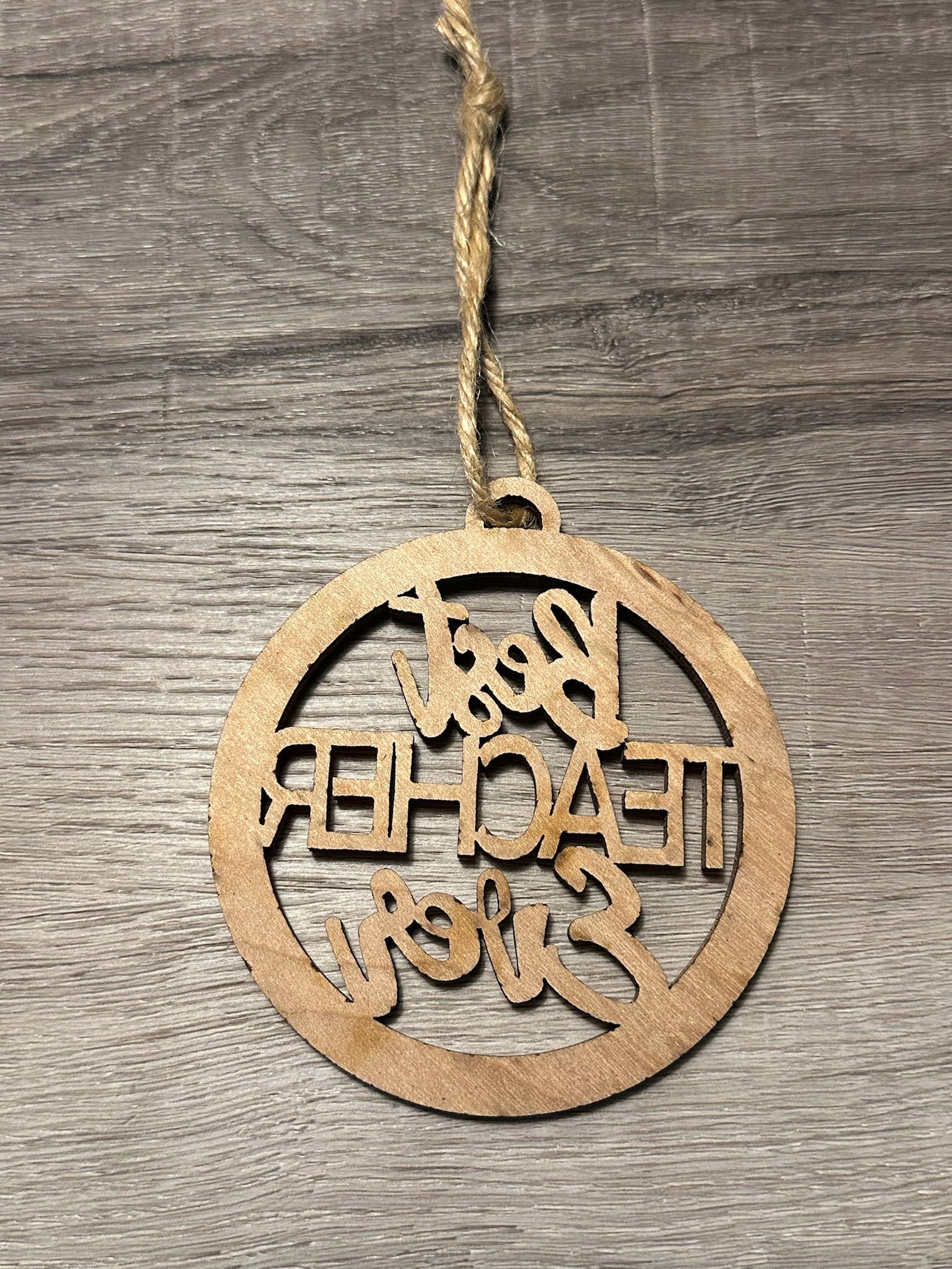 Best Teacher Ever Christmas Ornament