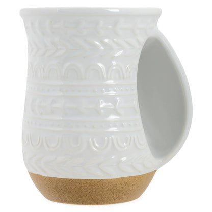 Handwarmer Mug Textured White