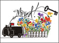 Mailbox With Wheels New Address Announcments