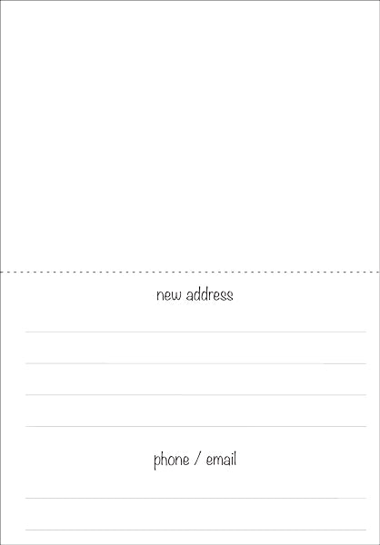 A New Place To Call Home New Address Announcements