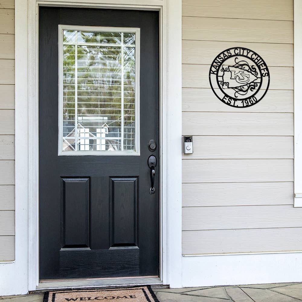 Kansas City Chiefs Laser Cut Metal Sign