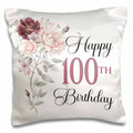 Happy 100th Birthday Pillowcase w/Pillow