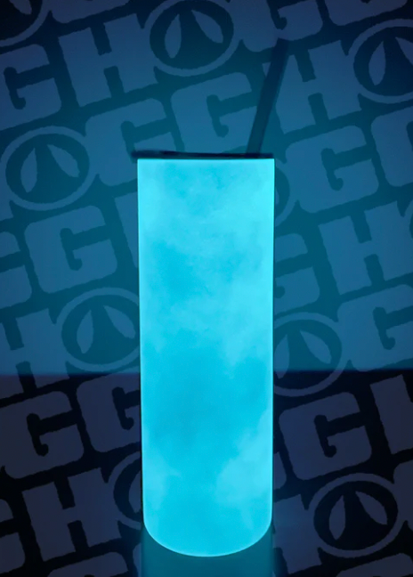 Cthulhu Cryptid Horror Monster Blue Glow Tumbler