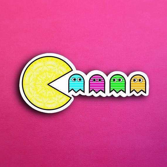 Pac-Man Sticker