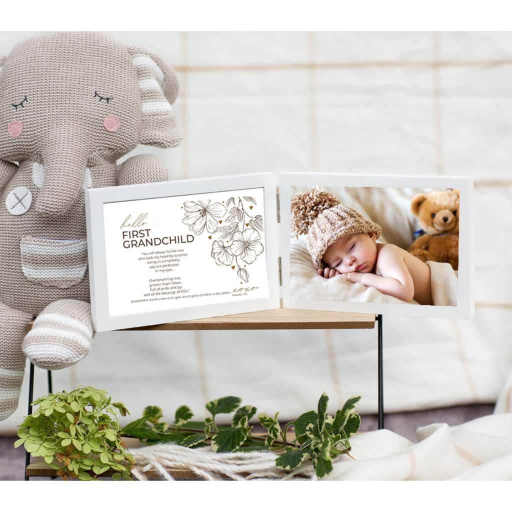 First Grandchild Photo Frame Christian Scripture