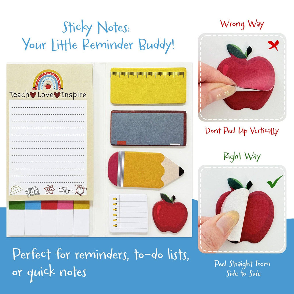 Teacher Appreciation 440 Sheets Sticky Notes Set