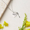 Let God Heart and Key Necklace