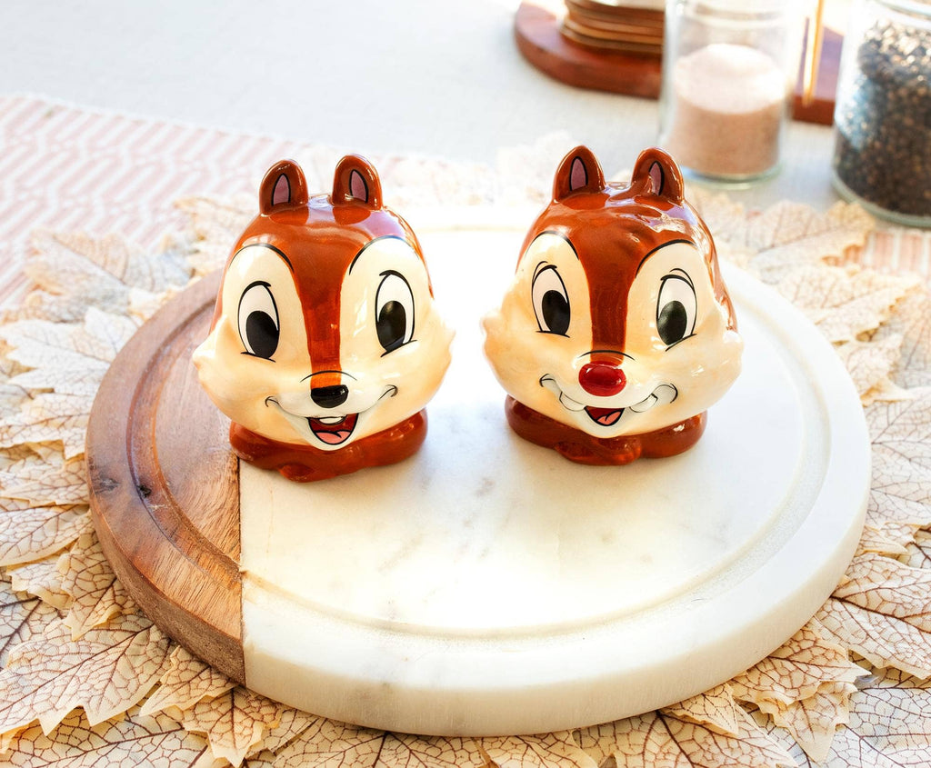 Disney Chip 'n' Dale Ceramic Salt and Pepper Shaker Set