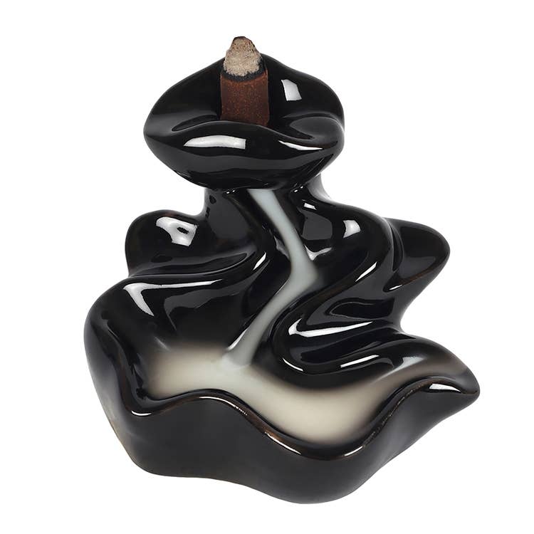 River Porcelain Back Flow Incense Burner