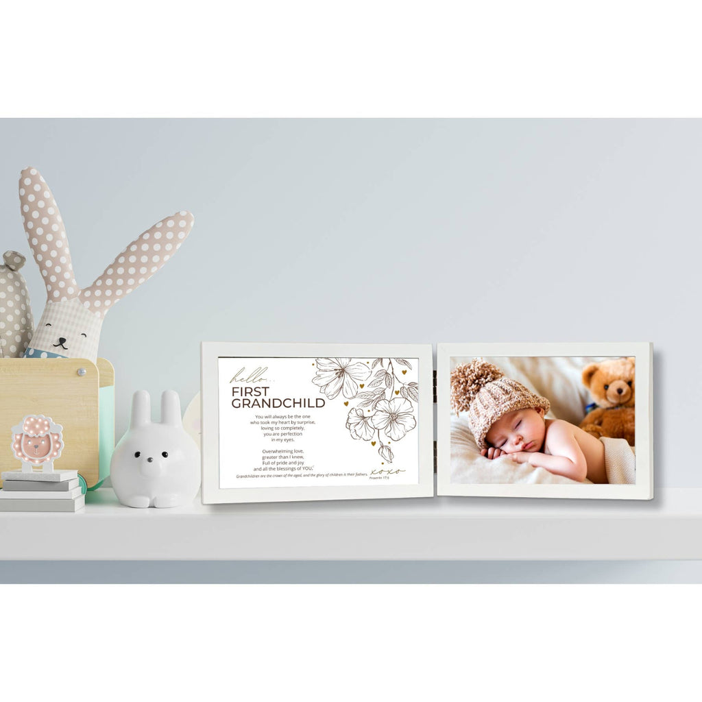 First Grandchild Photo Frame Christian Scripture