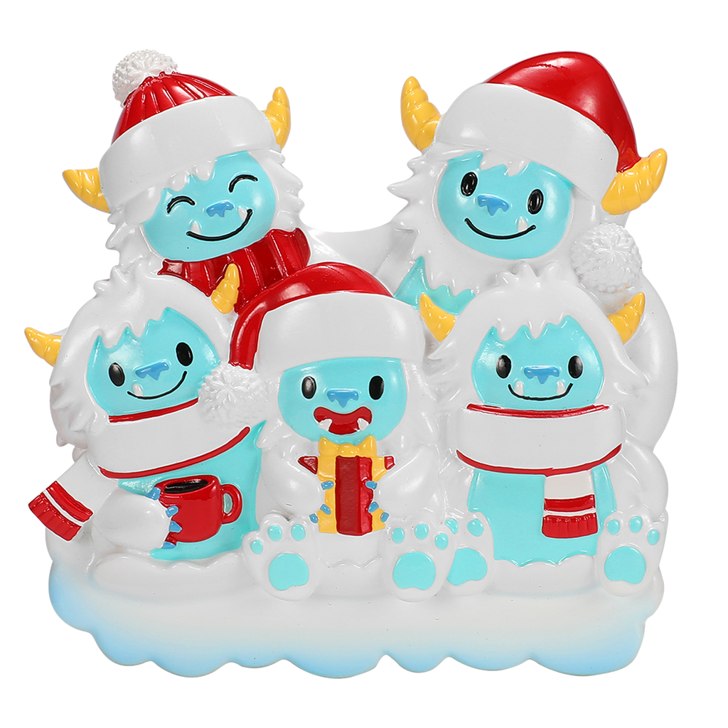 Yeti Family Personalized Ornament
