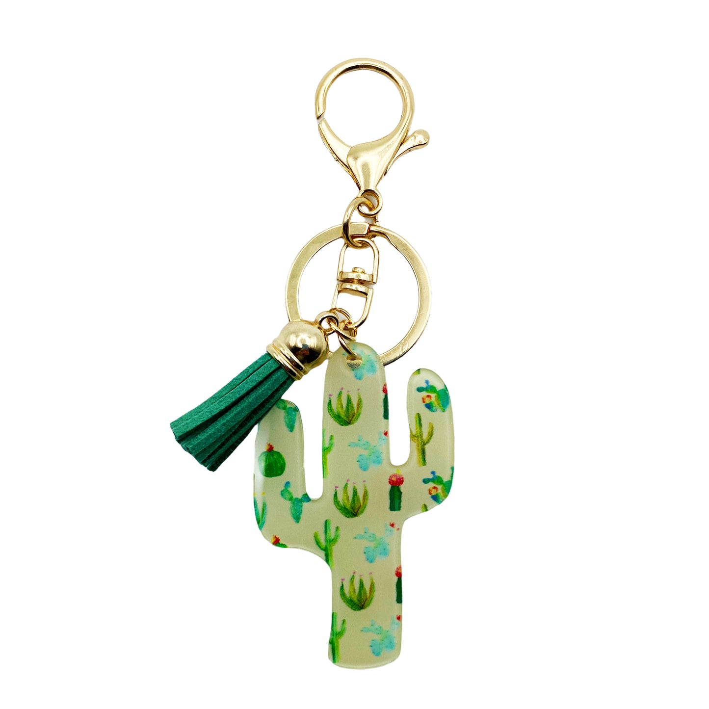 Cactus Garden Acrylic Cactus Bag Charm