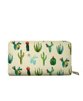 Cactus Garden Zipper Wallet