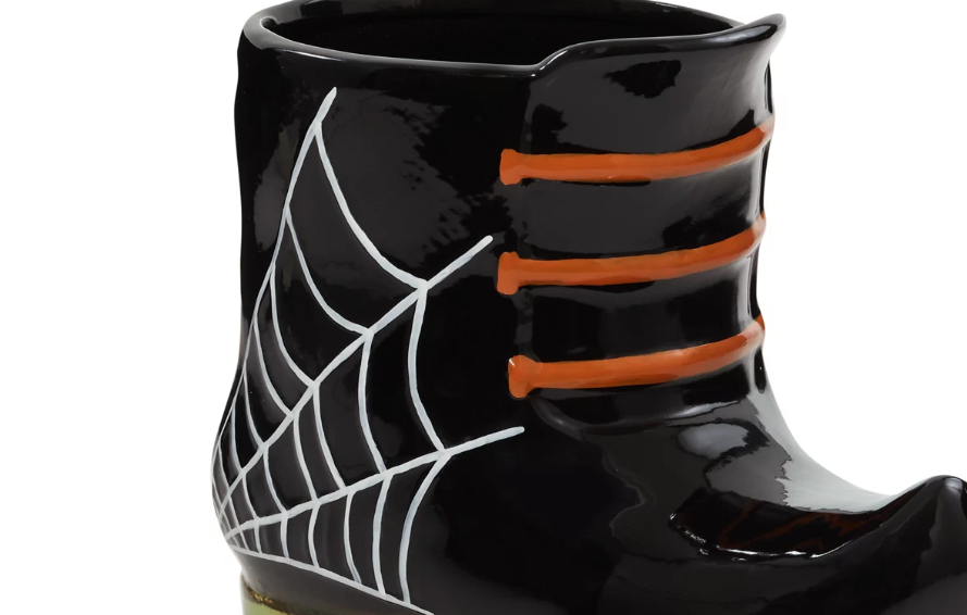 Yankee Halloween Boot..Candle Jar Holder