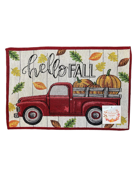 Hello Fall Autumn Placemat