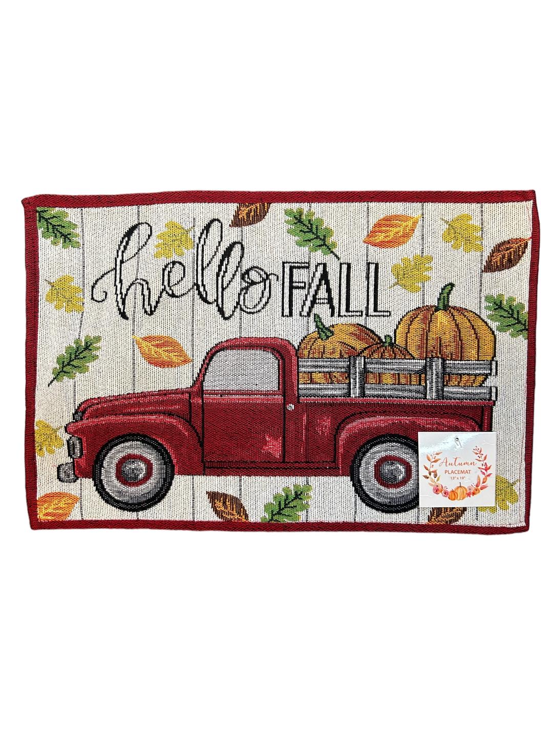 Hello Fall Autumn Placemat