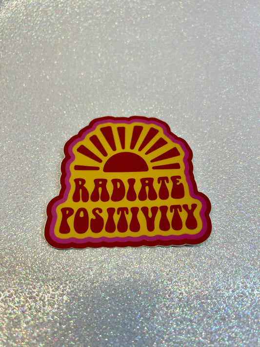 Radiate Positivity Sticker