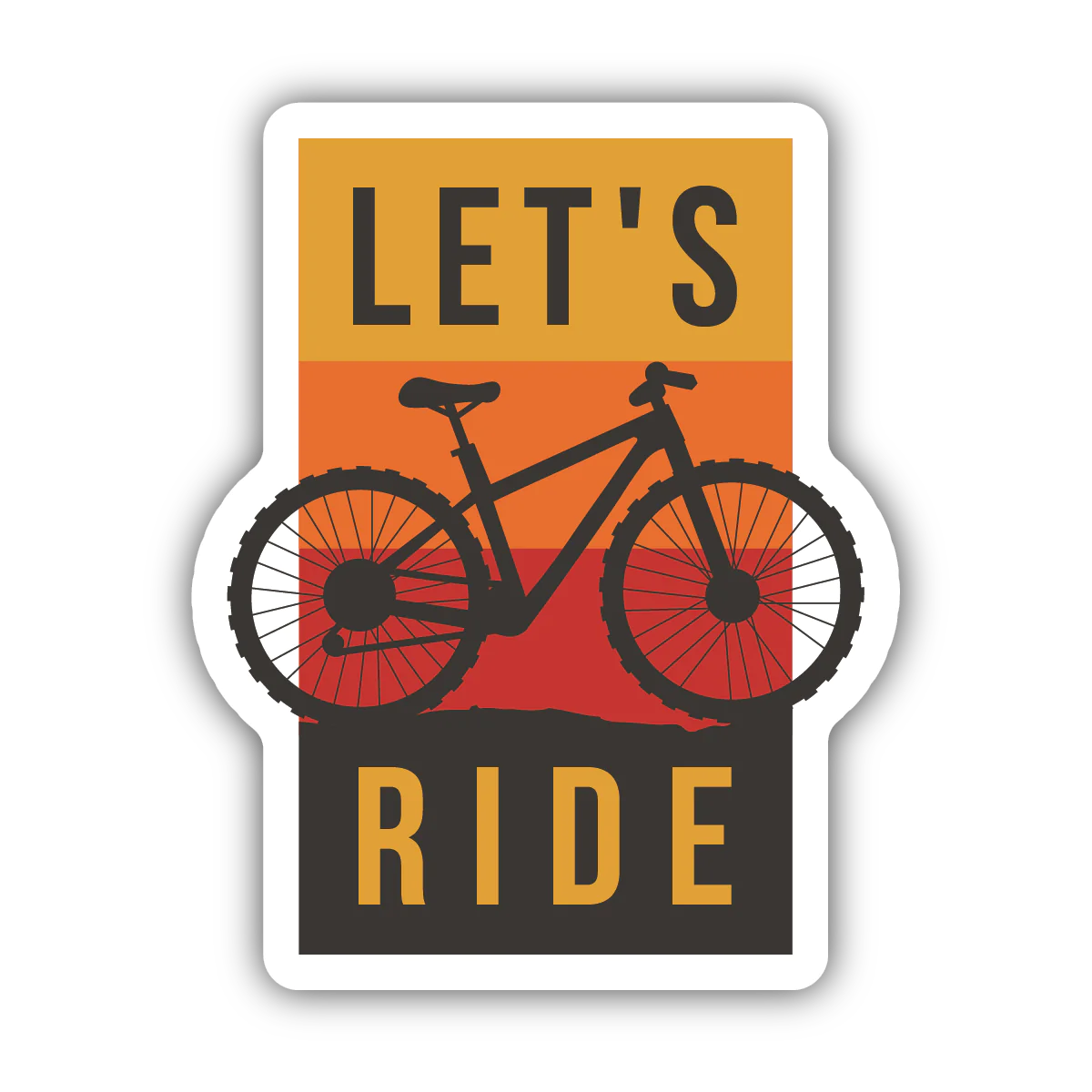 Let's Ride Sticker