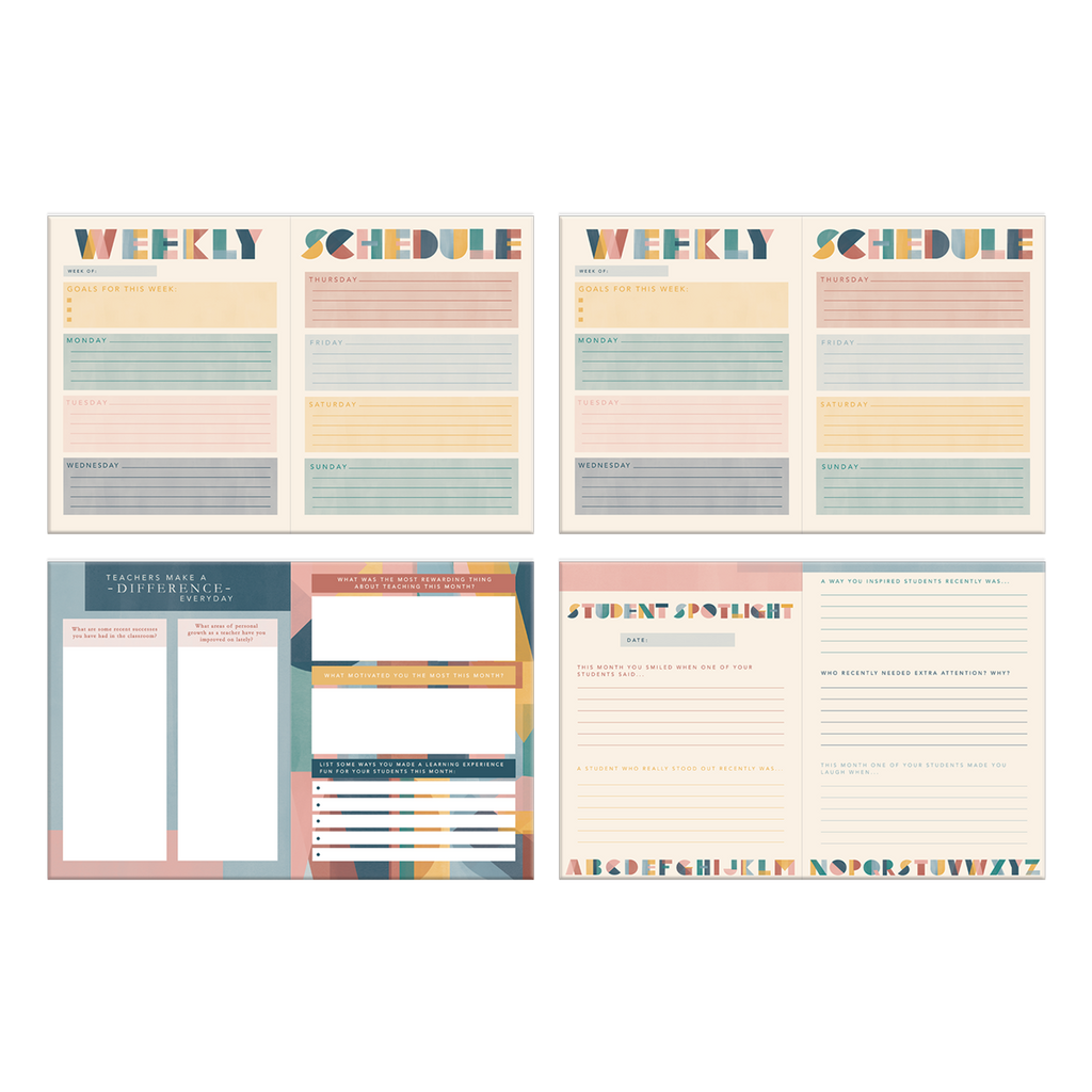 Modern Teacher Undated Planner