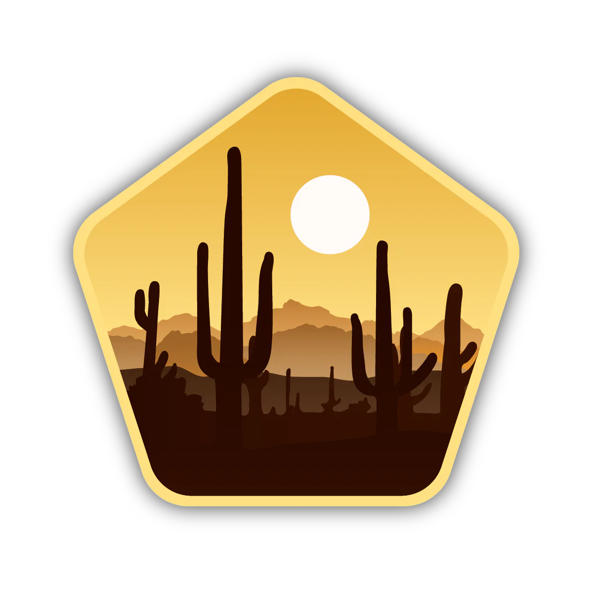 Saguaro Sunset Sticker