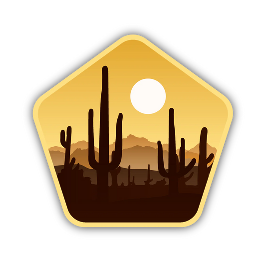 Saguaro Sunset Sticker