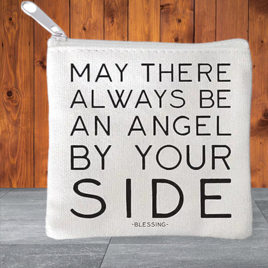"angel by your side" mini pouch