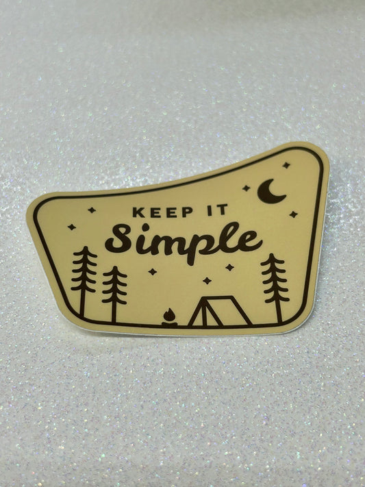 Keep It Simple Sticker