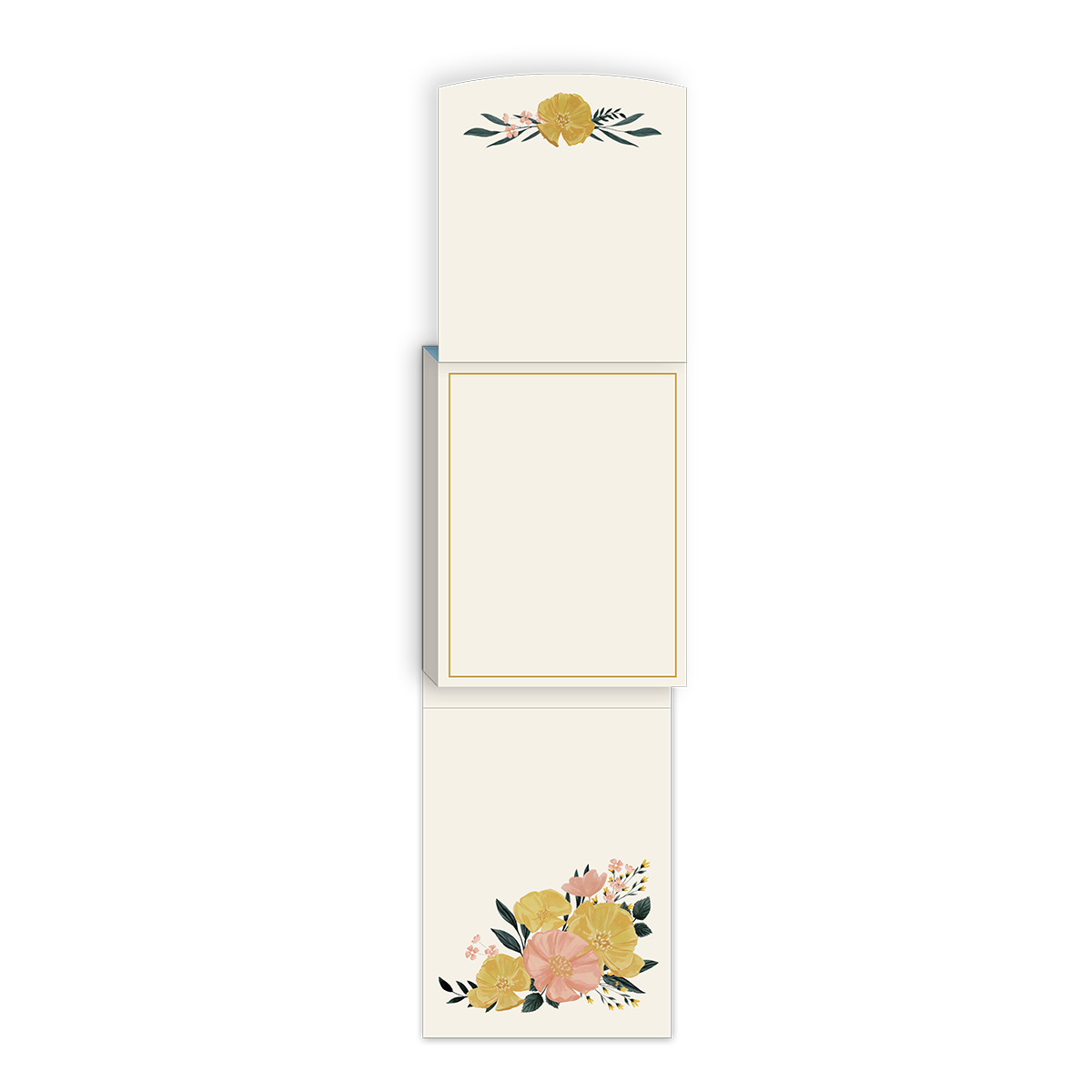 Blue Garden Pocket Notepad