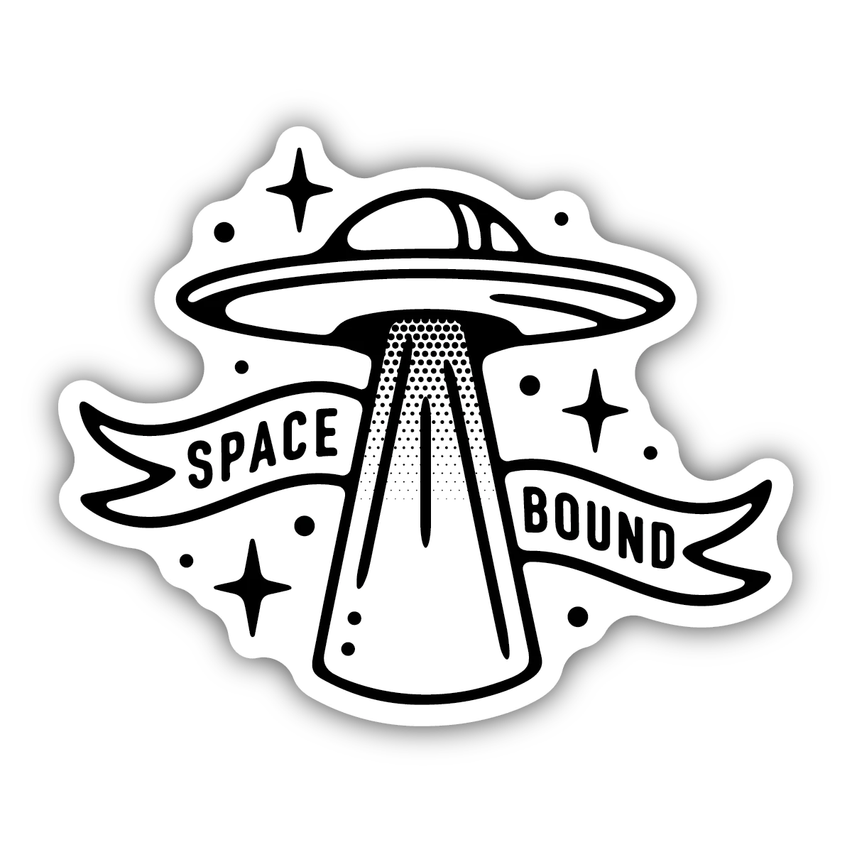 Space Bound Sticker