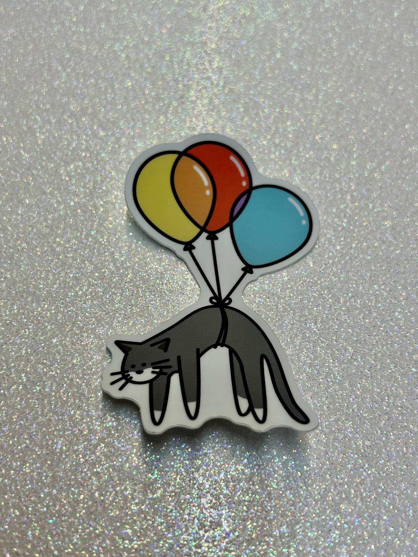 Balloon Cat Sticker