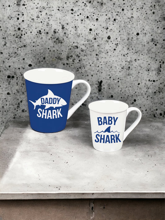 Daddy Shark Baby Shark Mug Set