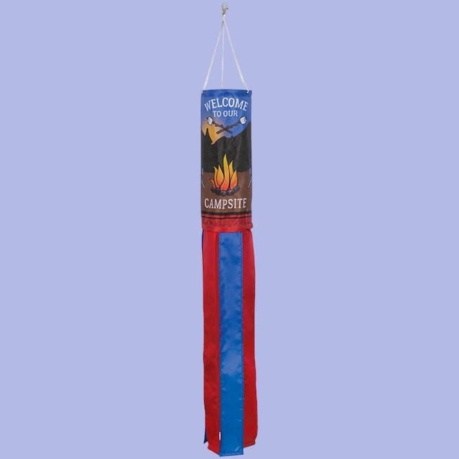 Welcome To Our Campsite WindSock