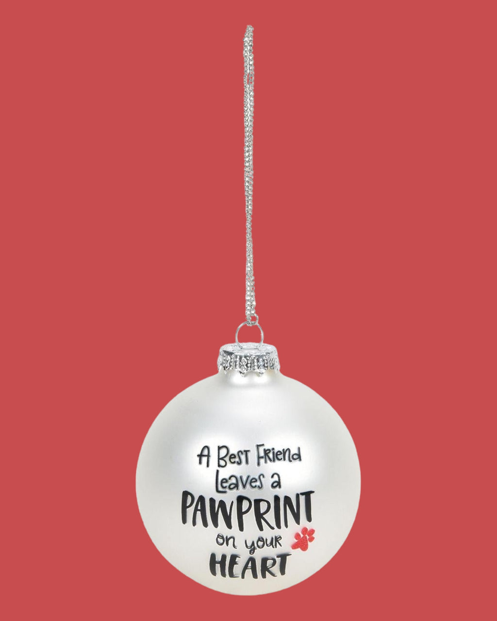 Pet Bereavement Glass Ornament