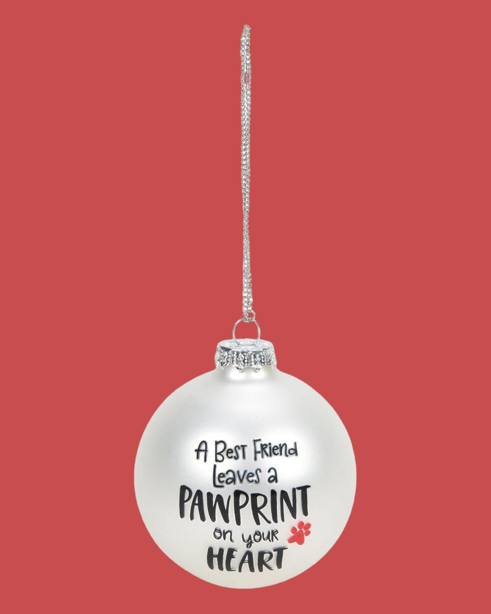 Pet Bereavement Glass Ornament