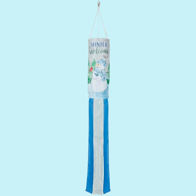 Water Color Snowman WindSock