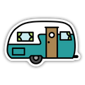 Retro Camper Sticker