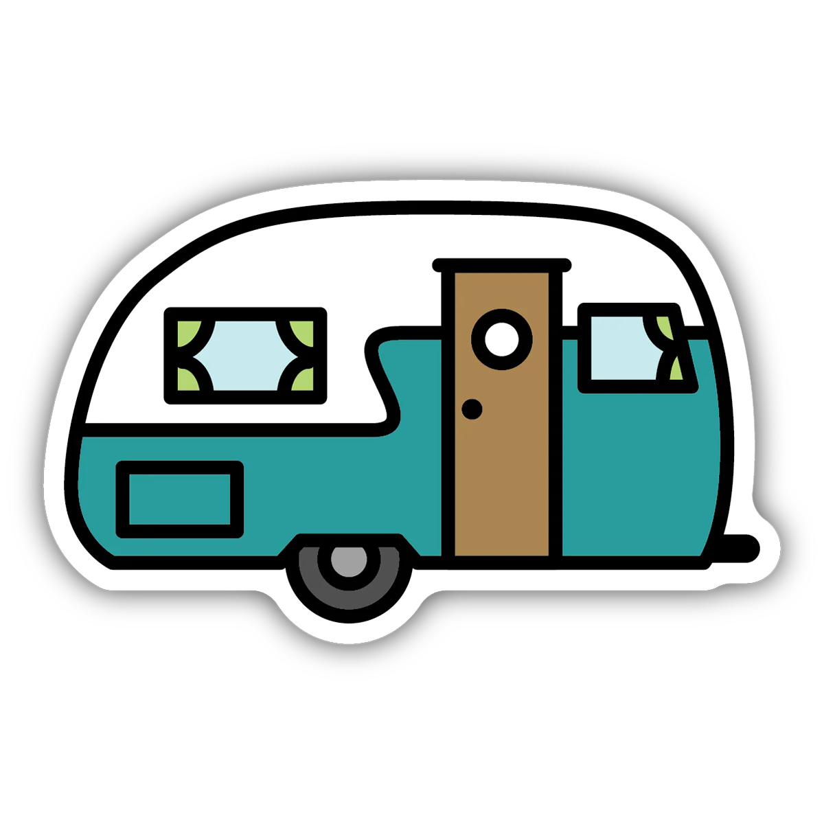 Retro Camper Sticker