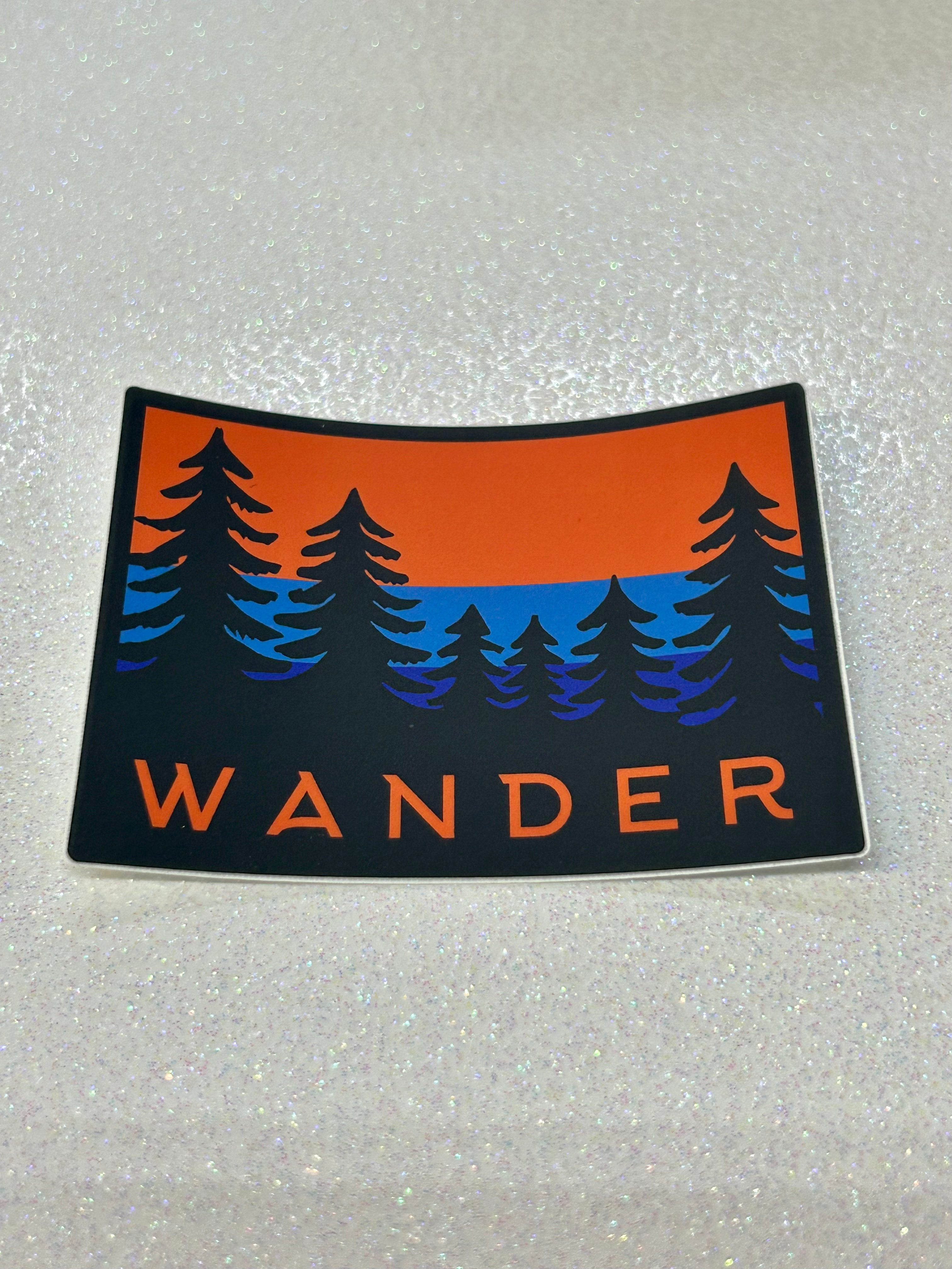 Wander Trees Sticker