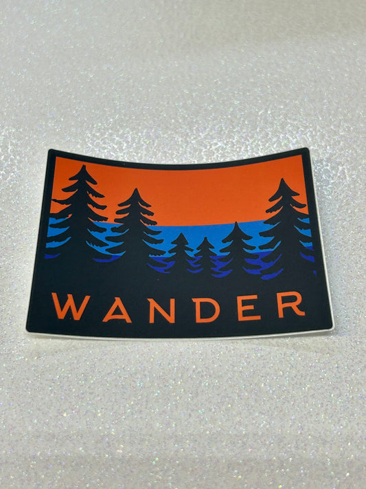 Wander Trees Sticker