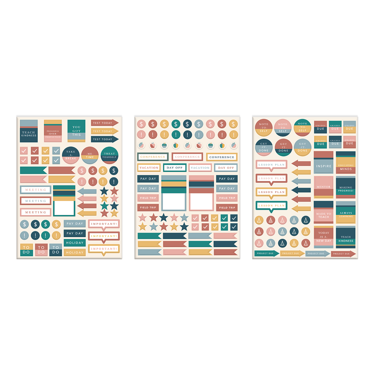 Modern Teacher Undated Planner