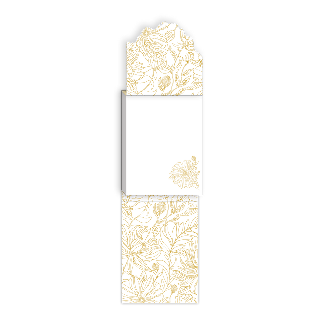 White Dahlias Pocket Notepad
