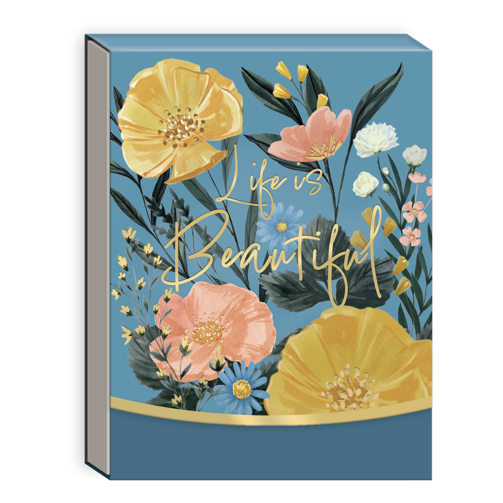 Blue Garden Pocket Notepad