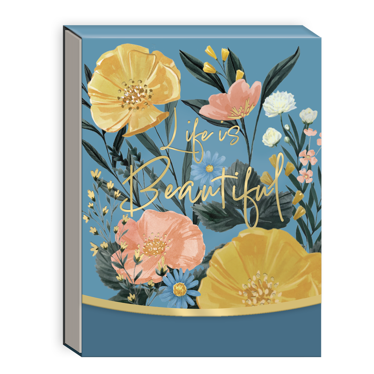 Blue Garden Pocket Notepad