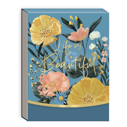 Blue Garden Pocket Notepad