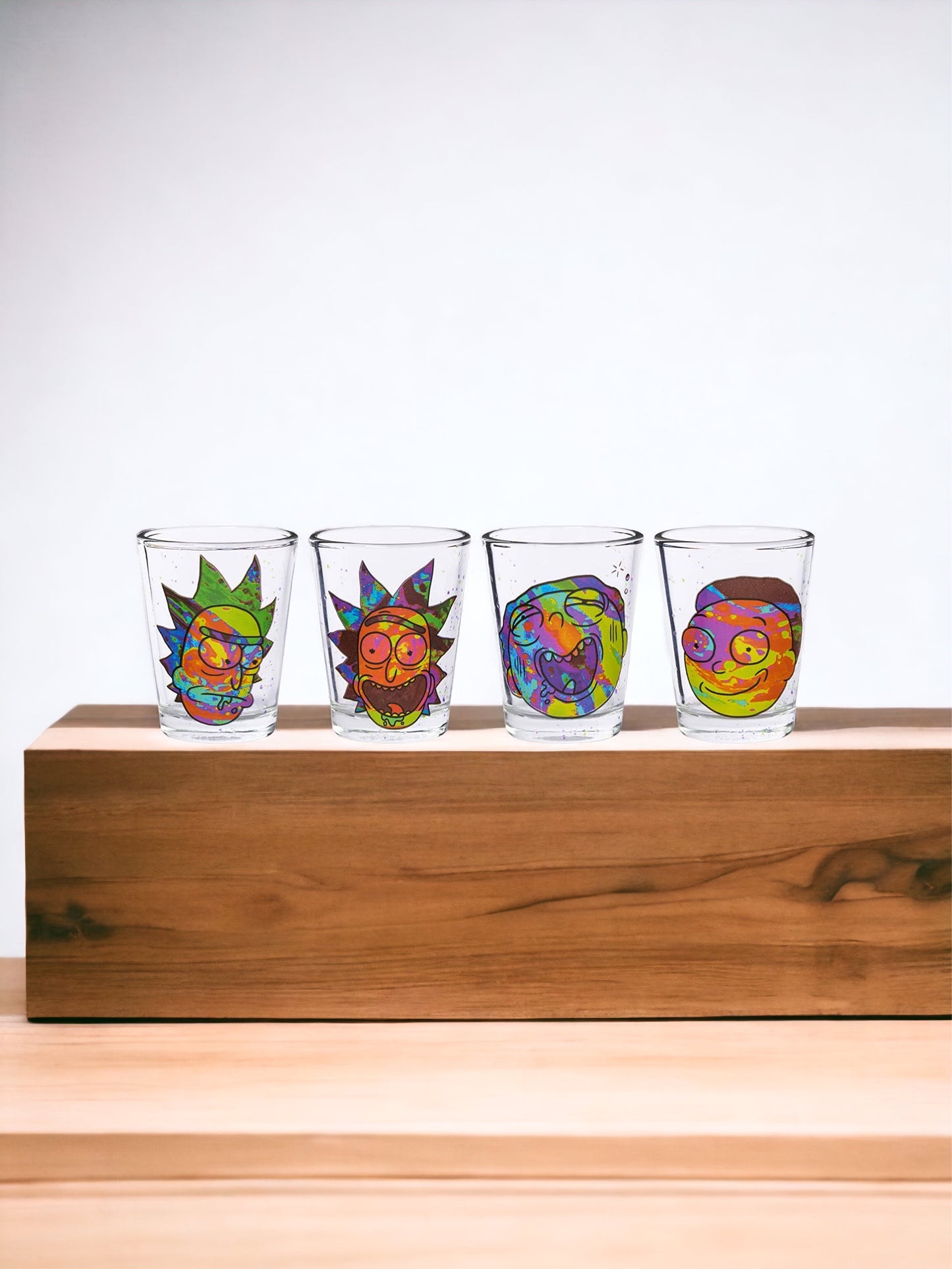 Rick and Morty 4pc Mini Glass Set