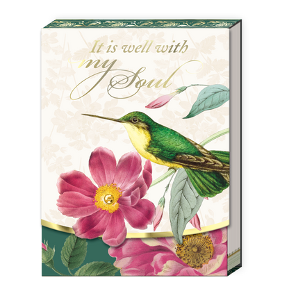 It Is Well With My Soul Hummingbird Pocket Notepad