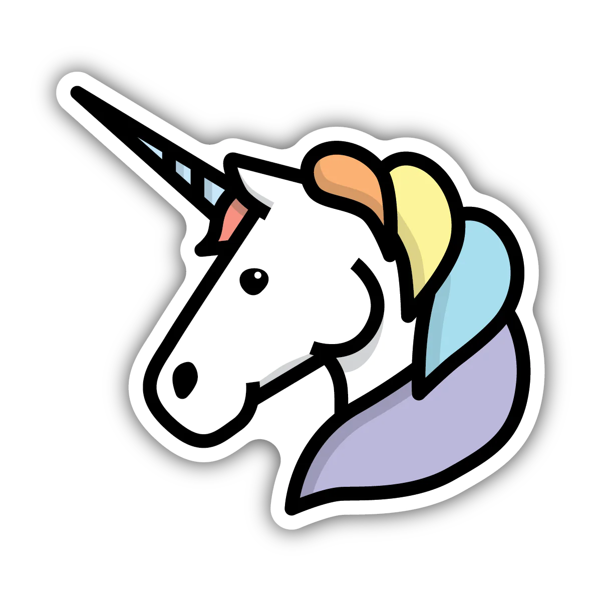 Unicorn Head Sticker